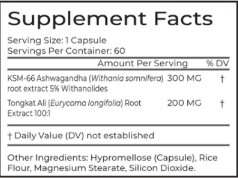 PureLife Organics Pure Balance Supplement Facts
