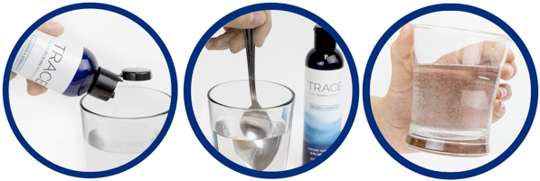 trace pure ocean water blue