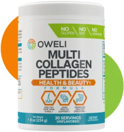 Oweli Multi-Collagen Peptides Powder 