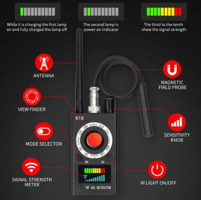 Anti-Spy Bug Detector Features