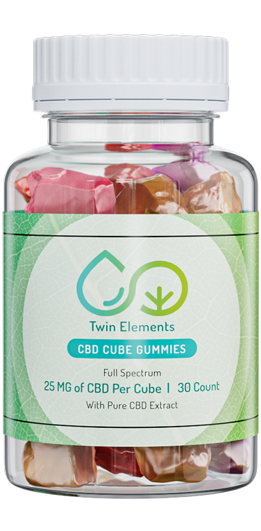 Twin Elements CBD Cube Gummies 