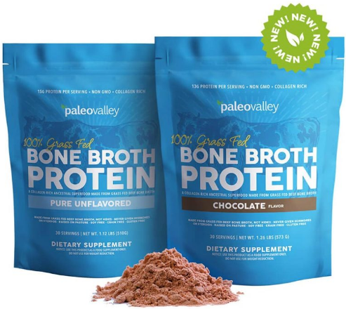 Paleovalley 100% Grass Fed Bone Broth Protein