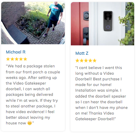 Video Gatekeeper Doorbell Customer Reviews