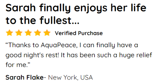 Customer Reviews about AquaPeace