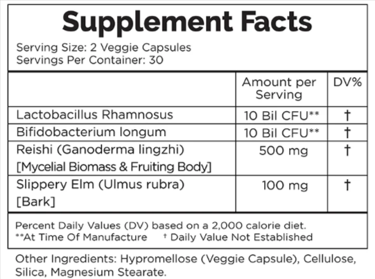 Clear Gut and Immunity SUPPLEMENT FACTS