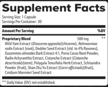 Emperor's Vigor Tonic supplement facts