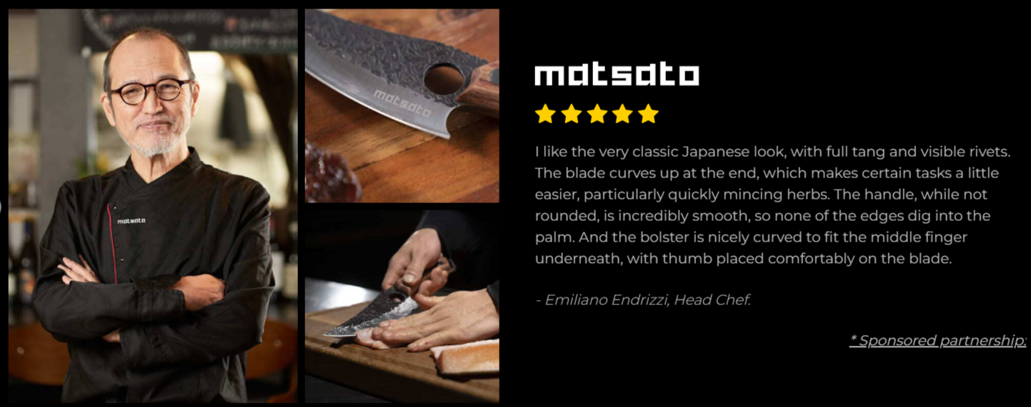 Matsato Chef Knife Customer Reviews