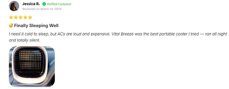 Vital Breeze AC customer Reviews
